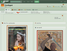 Tablet Screenshot of frendlygost.deviantart.com
