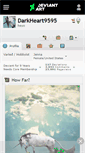 Mobile Screenshot of darkheart9595.deviantart.com