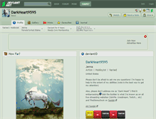 Tablet Screenshot of darkheart9595.deviantart.com