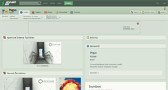 Desktop Screenshot of pogus.deviantart.com