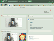Tablet Screenshot of pogus.deviantart.com