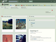 Tablet Screenshot of polargol.deviantart.com