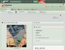 Tablet Screenshot of hellokbear.deviantart.com