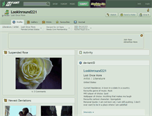 Tablet Screenshot of lookinround221.deviantart.com