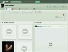 Tablet Screenshot of jeremiahbg.deviantart.com