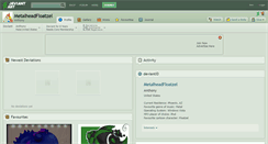 Desktop Screenshot of metalheadfloatzel.deviantart.com