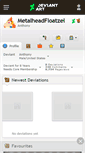 Mobile Screenshot of metalheadfloatzel.deviantart.com