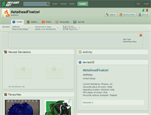 Tablet Screenshot of metalheadfloatzel.deviantart.com