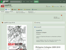 Tablet Screenshot of kule0910.deviantart.com