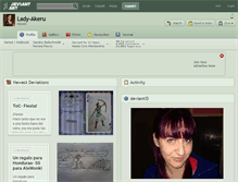 Tablet Screenshot of lady-akeru.deviantart.com