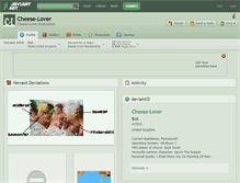 Tablet Screenshot of cheese-lover.deviantart.com