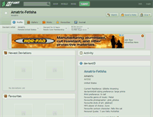Tablet Screenshot of amatrix-fetisha.deviantart.com