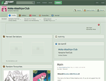Tablet Screenshot of moka-akashiya-club.deviantart.com