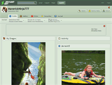 Tablet Screenshot of maverickninja777.deviantart.com