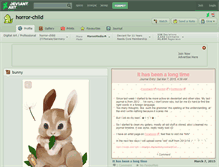 Tablet Screenshot of horror-child.deviantart.com