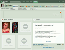 Tablet Screenshot of furretkun.deviantart.com