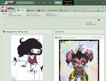 Tablet Screenshot of effluo.deviantart.com