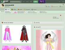 Tablet Screenshot of mimineko828.deviantart.com