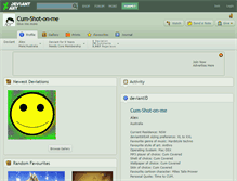 Tablet Screenshot of cum-shot-on-me.deviantart.com