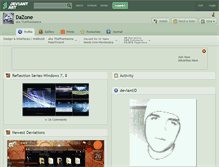 Tablet Screenshot of dazone.deviantart.com