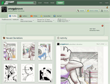 Tablet Screenshot of omegabrown.deviantart.com