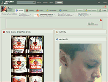 Tablet Screenshot of fuzl.deviantart.com