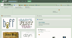 Desktop Screenshot of dzyn-designs.deviantart.com