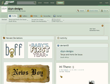 Tablet Screenshot of dzyn-designs.deviantart.com