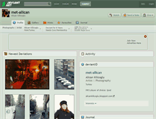 Tablet Screenshot of met-allican.deviantart.com
