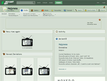 Tablet Screenshot of najyness.deviantart.com