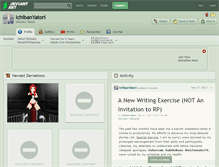 Tablet Screenshot of ichibanyatori.deviantart.com
