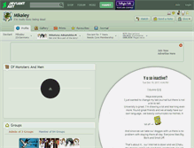 Tablet Screenshot of mikaley.deviantart.com