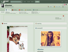 Tablet Screenshot of ellbamber.deviantart.com