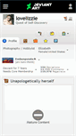 Mobile Screenshot of lovelizzie.deviantart.com