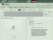 Tablet Screenshot of lovelizzie.deviantart.com