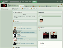 Tablet Screenshot of creepyanime.deviantart.com