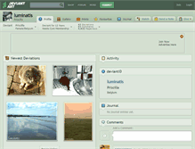 Tablet Screenshot of luminatis.deviantart.com