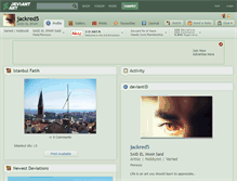 Tablet Screenshot of jackred5.deviantart.com