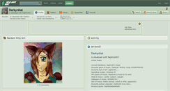 Desktop Screenshot of darkynkat.deviantart.com