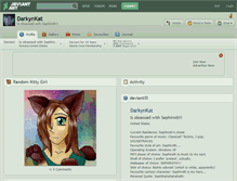 Tablet Screenshot of darkynkat.deviantart.com