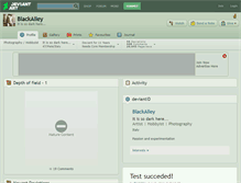 Tablet Screenshot of blackalley.deviantart.com