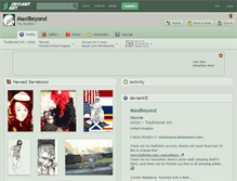 Tablet Screenshot of maxibeyond.deviantart.com