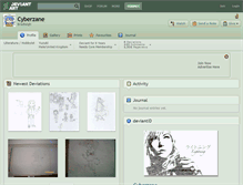 Tablet Screenshot of cyberzane.deviantart.com