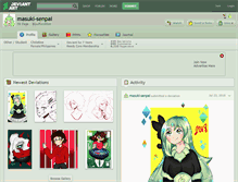 Tablet Screenshot of masuki-senpai.deviantart.com