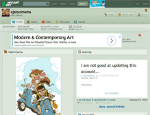Tablet Screenshot of ajaxyomama.deviantart.com
