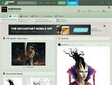 Tablet Screenshot of andrewcox.deviantart.com