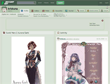 Tablet Screenshot of kriskuna.deviantart.com