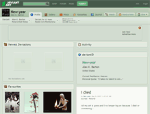 Tablet Screenshot of new-year.deviantart.com