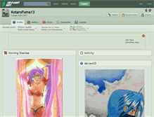 Tablet Screenshot of kotarofuma13.deviantart.com