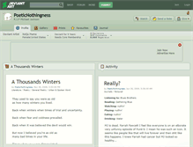 Tablet Screenshot of poeticnothingness.deviantart.com